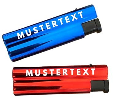 2 Stück Personalisierung Jet Sturmfeuerzeug mit Wunschtext | Lasergravur | Geschenk Idee | Jet Flamme Feuerzeug | Paar Geschenke Wunschgravur Wunsch Name