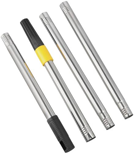 Naseom 115 cm Asta Telescopica per Rullo da Pittura, Asta Telescopica Divisibile per Pittori, Prolunga per Rullo fa Pittura, Impugnatura In Acciaio Inox per Dipingere Pareti E Soffitti