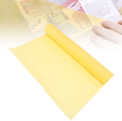 12 Zoll Transparentpapier, Schnittmusterpapie, Skizzen Pauspapier, Durchscheinend Gelb, 31cm Breit Schneidbar A3/A4 78% Hohe Transparenz für Designskizzen, Zeichnungen Usw (46m)