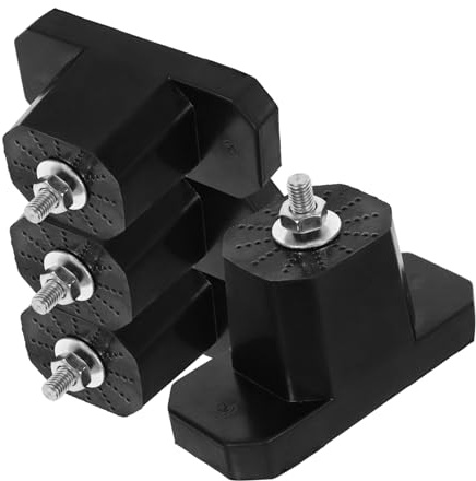 iplusmile Almohadillas de Goma para Aire Acondicionado 4 Piezas Base Antideslizante y Fácil Instalación, Soporte de Suelo Antivibración Adecuado para Decoracion Verano