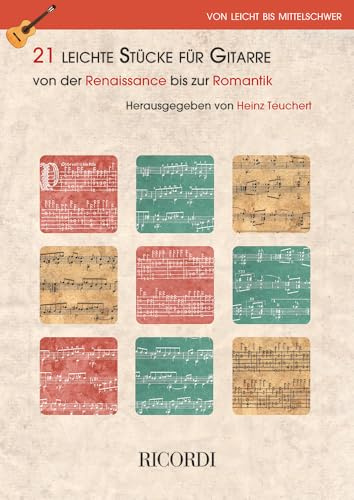 21 leichte Stücke für Gitarre.