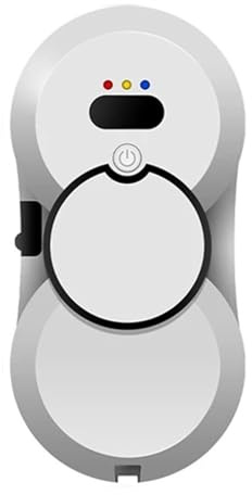 Robot Limpiador De Ventanas, Pulverización De Agua, Aspiradora Robot De Limpieza De Ventanas Ultrafina, Limpiacristales De Vidrio Eléctrico, Control Remoto(White)