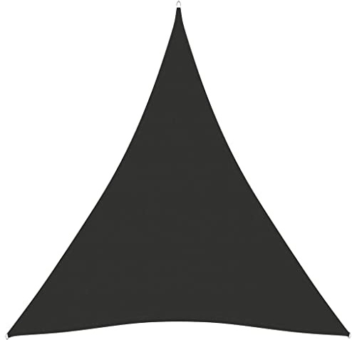 Vela Ombreggiante Triangolare, Tessuto Oxford PU Impermeabile, Protezione UV 99%, Tenda a Vela per Esterno da Giardino Balcone Terrazza, Antracite, 4x5x5 m