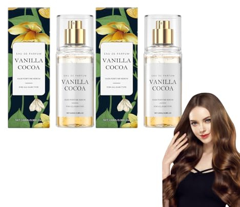 Parfum vanille pour femme, brume corps et cheveux, spray parfumé longue durée au complexe hydratant, spray corporel format voyage pour un usage quotidien, coffret cadeau charmant (Cacao à la vanille)