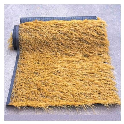 Rotoli di paglia messicana gialla sintetica in plastica PE tappetino erba artificiale balle di fieno per anatre ciechi decorazione da giardino piccole case patio padiglioni durevole e realistico