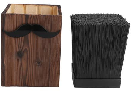 Organizador de Tijeras Cabello de Madera Café, Gran Capacidad