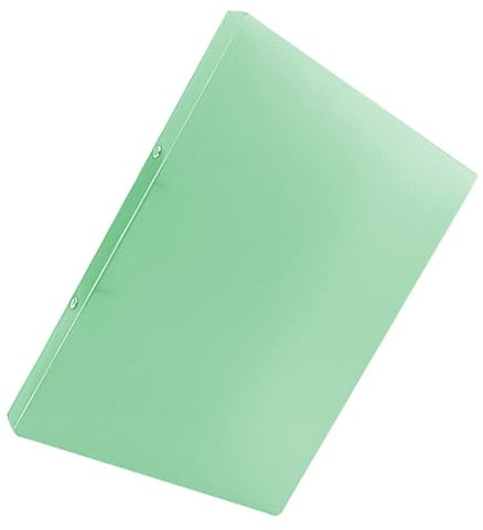MAGICLULU Porte-documents A4 Transparent Vert, Classeur à 2 Anneaux, Organiseur de Dossiers de Documents Important, Chemise de Fichiers Perforée pour Bureau et Voyage, Dossier Organiseur