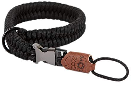 C-Rope Kamera Handschlaufe The Claw aus handgeflochtenem Paracord. Kameragurt mit Schnellverschluss-System (Silent Black)