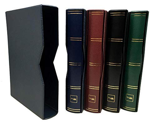 Prophila Leuchtturm Cofanetto porta album per francobolli classificatore 60 e 64 pagina blu colori