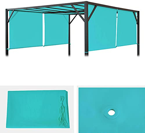 Toile de Rechange pour Toit de pergola Baia 3x4m - Turquoise