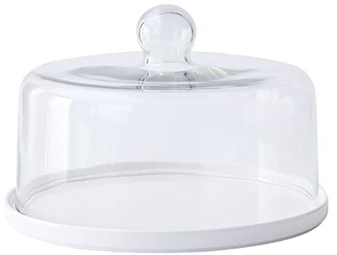 Cabilock 1 Set di Alzata per Torte, Campana in con Piatto in Ceramica per Formaggio, Campana per Torte, Coperchio in, Campana per Torte, Coperchio per Alimenti