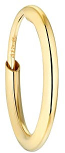 Amor Single Creole Unisex Damen Herren Ohrschmuck, 1 cm, Gold, Kommt in Schmuck Geschenk Box,