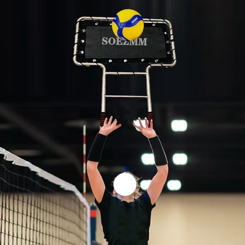 Volleyball Trainingsausrüstung 100 cm Großes Volleyball -Blockierungswerkzeug, Indoor -Outdoor -Volleyball -Rebounder -Trainingshilfe für Treffer-/ Berichterstattungsübungen, Basketball -Spike -Traine