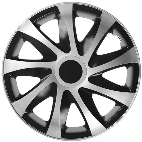 Radkappen 16 Zoll Radzierblenden Nrm Draco CS Schwarz Radblenden 4 Stück Black (16 Zoll)