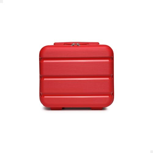 KONO Hartschale Kosmetikkoffer Beautycase Handgepäck (Rot)