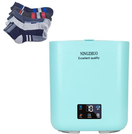 Topyond Lavatrice Automatica Portatile 7 Litri di Grande Capacità con Asciugatura Rotante per Dormitorio Appartamento Familiare RV, Mini Lavatrice e Asciugatrice Combo, Lavatrice (Blu verdastro)