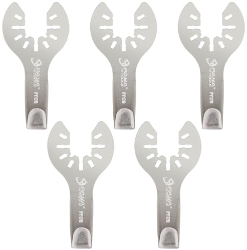 PAYA TOOLS Multitool lame oscillanti lame e-cut accessori teak sigillante telemetro per la rimozione del sigillante 5 pezzi PY179