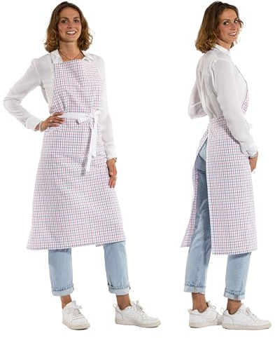 ZOLLNER Profi Gastronomie Kochschürze - robuste und langlebige Grillschürze - für Damen und Herren - Baumwolle - mit Bindebänder für optimalen Halt, 154, 280