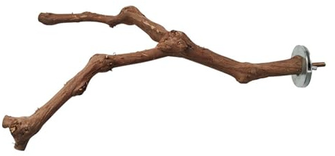 Bâton de raisin - Cage à oiseaux en grapevine naturelle - Branches d'entraînement - Raquette à mâcher pour cacatoès, petits oiseaux N oiseaux, oiseaux en bois de raisin - Composé de véritable vin