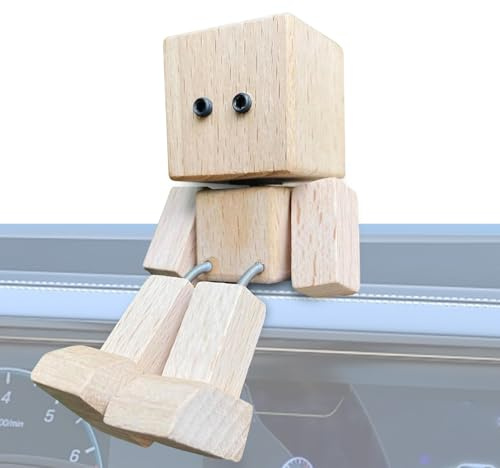 Figura Di Legno Oscillante | Figura Possibile | Piedi Magnetici Bambola Oscillante Giocattolo per Bambini Decorazione Scrivania Ornamento Casa