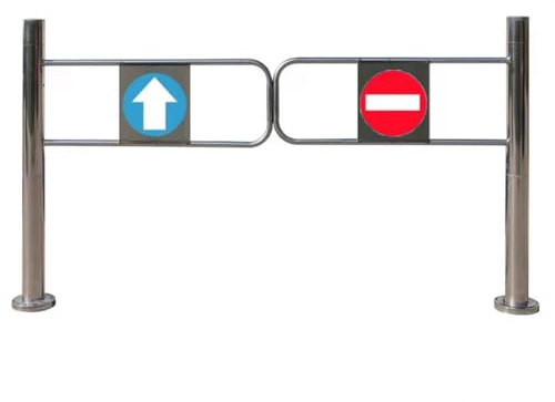Automatisk svängdörr för enkel passage, självstängande vårdörr, perfekt för stormarknader, lager och hallar - förbättra tillgänglighet och säkerhet