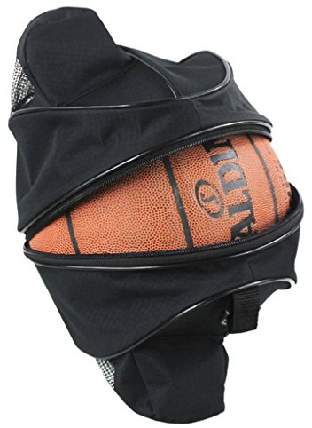 Xrten Sacs à Bandoulière, Sac pour Ballon de Basketball Sacs d'entraînement Accessoires d'équipement de Sport pour Sports Basket-Ball Tennis Volleyball Gym, Noir