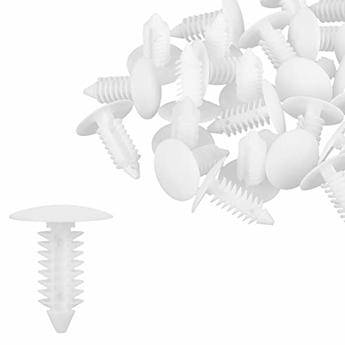 X AUTOHAUX Rivets Clips Attaches en Plastique pour GM 30pcs | Longueur 24mm, Diamètre Tête 18mm, Plastique, Pour Garde-Boue, Pare-Chocs, Porte, Jupe Latérale, Voiture, Moto, Camion