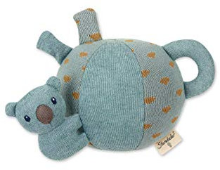 Sterntaler Stay true to nature Funktions-Ball Koala Kalla, Bio-Baumwolle, 21,5 x 11 x 11 cm, Hellblau