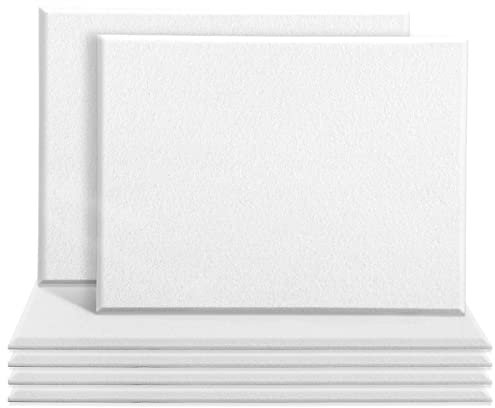 Uoisaiko Large Acoustic Panels 40cm x 30cm, 6 Pack High Density Sound Proof Padding, Self-Adhesive Soundproof Wall Panels for Studio Ceiling Home Office Acoustic Treatment