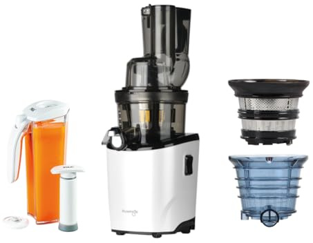 Kuvings - Extracteur de jus REVO830 + kit sorbet & smoothie + kit de conservation de jus sous vide - Blanc