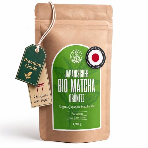 Organic Matcha Tea Powder from Japan Monte Nativo (100g) - Organic Macha Tea - Herbal Infusions - Green Tea - Carefully Cut and Dried - 100% Pure and Natural | Organic Macha tea - Cuidadosamente cortado y secado – Puro y natural
