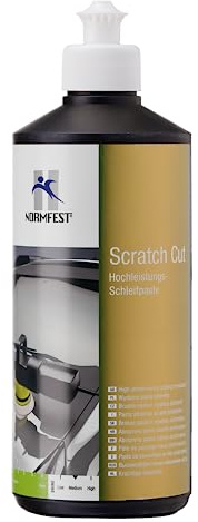 Normfest Scratch Cut – Hochleistungs-Schleifpaste mit DRA-Technologie – Entfernt tiefe Kratzer & Oxidation, hoher Glanz, silikonfrei – Profi-Politur für Lack & Gelcoat – 500g