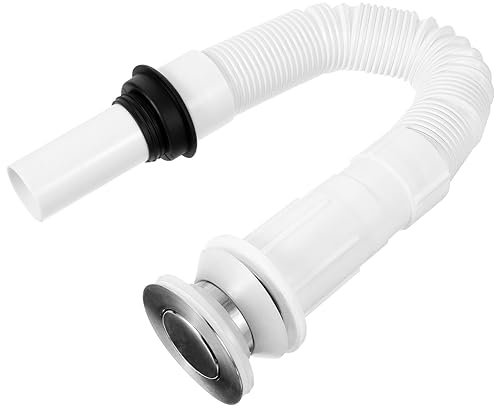 TOVINANNA Flexibler Abflussrohr Verlängerung Für Waschmaschine Abwasserschlauch Mit Doppelkopfanschluss Für Einfache Installation in Küche Und Badezimmer