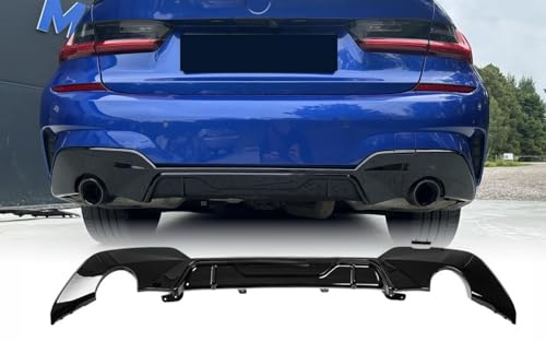 MpTuned G20 G21 Diffusor Schwarz glänzend für 3er 320i 320d 330i 330d 2019 2020 2021 M Sport