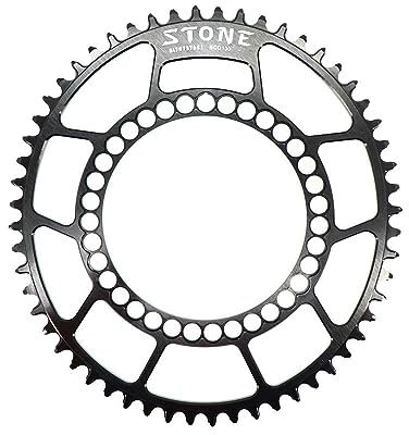 WANGZEYU Kettenblatt Kettenblatt 130BCD Oval Road Faltrad 40 42 48 50 52 55 56 58 60T Kettenrad FahrradkettenbläTter (Größe : 60, Color : Hollow Black)