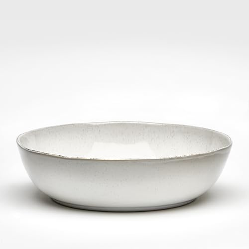 Van Well | Insalatiera Urban, 29,5 cm, color crema, grande ciotola in gres porcellanato per frutta, verdura e servire, grande ciotola