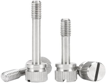 Ein-Wort-Schlitz, handfest anzuziehen, Anti-Lösen, Rändelschraube, Schlitz-Handschraube aus Edelstahl 304, 5 Stück(16mm,5PCS_M2)