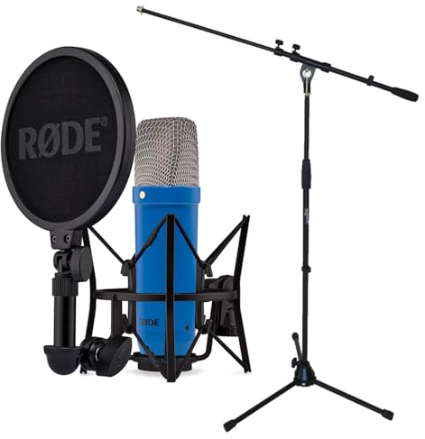 Rode NT1 Signature Cobalt Studio-Mikrofon Kobaltblau mit keepdrum Mikrofonständer
