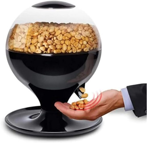 Mini Touch Activated Candy Dispenser,Touch Activated Candy Dispenser Machine - Capacity For Gumballs, Nuts,Snacks - Automatic Sweets Dispenser For Home And Office