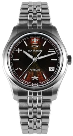 San Martin SN0144 Herren-Armbanduhr im chinesischen Stil, Sunburst-Zifferblatt, automatische Taucheruhr, 39 mm, 90S5