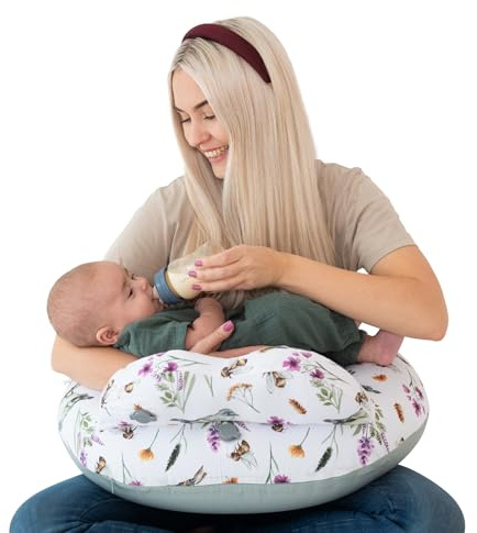 Little Traveler Inflatable Breastfeeding Pillow & Travel Nursing Pillow - Portable Nursing Pillow for Breastfeeding and Bottle-Feeding
