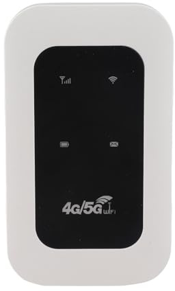 Vikye Punto de Acceso WiFi Portátil, 4G 300Mbps LTE Cat4 Router Móvil con Ranura de Tarjeta SIM Mini, para Viajar Admite 10 Dispositivos USB C Potencia