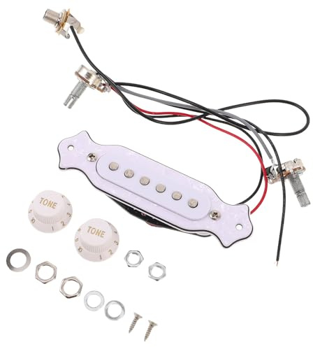 BETOOKY Pickup per Buca Sonora per Chitarra Acustica 6 Magneti Linea Passiva Compatibile per Amplificazione Live e Registrazione Installazione senza Strumenti per Performance Fedeli e