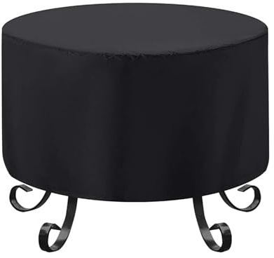 Copertura per Braciere Rotonda Copertura impermeabile for braciere da giardino, protezione nera for barbecue, riparo for esterni, , cortile, copertura rotonda for , for mobili(41x70cm)