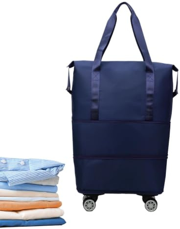 Trolley Reisetasche Erweiterbar | Große Weekender Tasche Mit Oxford Stoff