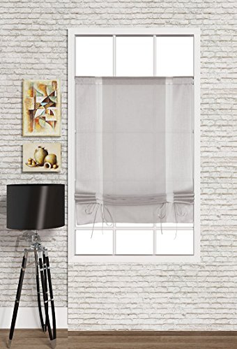 Startex - Tenda a pacchetto in poliestere, 60 x 135 cm, colore: Grigio