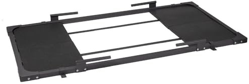 Titan Fitness Half Deadlift Platform, 8FT x 4FT Bolt-Together Steel Frame with 4 Pack Rubber Tiles, Olympic Strength Training Dedicated Lifting Space, Protects Floor, Weights, Bar, Includes Band Pegs