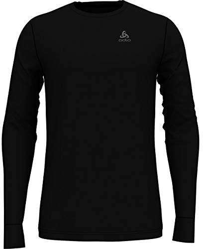 Odlo Uomo Maglietta intima tecnica a maniche lunghe 100% MERINO 200 GRAMM