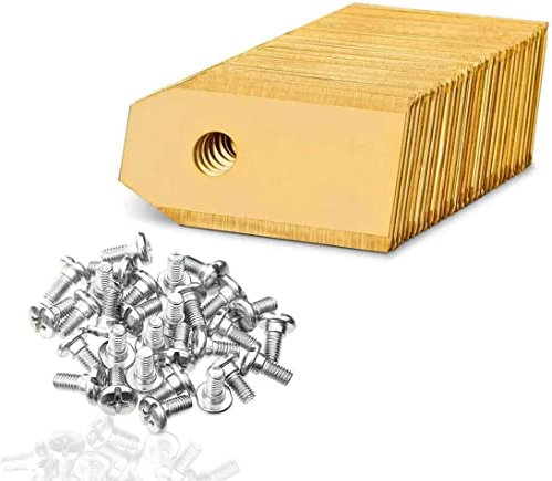 45x Mähroboter Titan Messer Klingen für Husqvarna/Gardena/Yard Force Mähroboter, Universal Automower Ersatzmesser mit Schrauben Passend für 105 310 315 320 420 430x r40i UVM