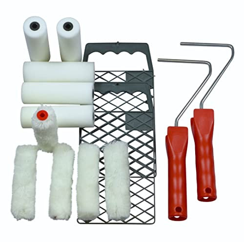 ROTIX Paint Roller Set of 14 | Paint Rollers, Radiator Rollers, Paint Roller Brackets, Scraper Grid